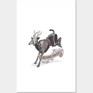 Strange Biology Rustic Antelope Skeleton Posters and Art